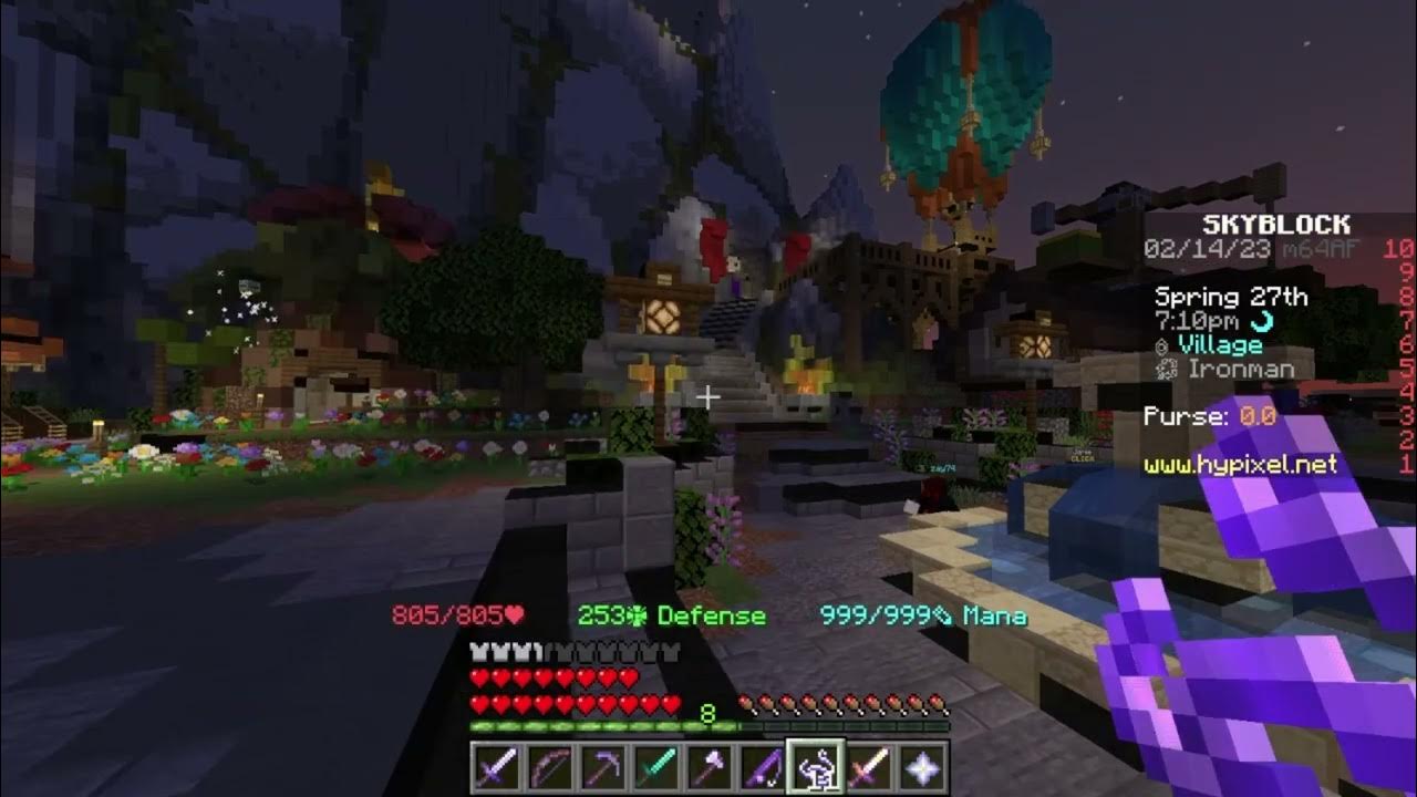 Another Bonzo mask Minecraft Hypixel Ironman ep7 YouTube