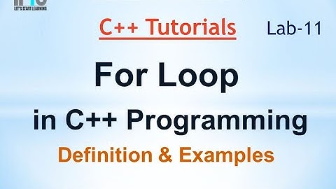 C++ Tutorial in Urdu - For Loop with Examples