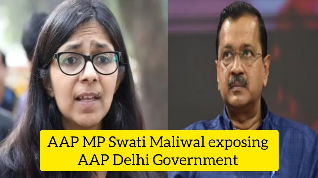 Aam Admi Party MP Swati Maliwal exposing AAP Government | Delhi - YouTube