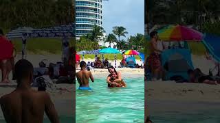 Miami Beach Fun Day Out 🏖 girls #beach #beachvibes #travel #beachday #beachvacay