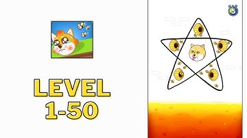 Dog Rescue: Draw Puzzle - Level 1-50 - Gameplay Walkthrough - Game Time Channel