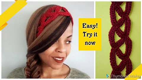 Creative Crochet: Summer Headband from Scrap Yarn