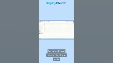 NEW! Google Calendar With Display Church Step by Step!
