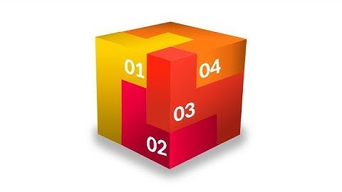 How to create 3D cube made of tetris blocks in Microsoft Office powerpoint | powerpoint tricks.
