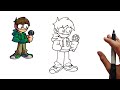 How To Draw FNF MOD Online VS Edd Tord Amp Uberkids Friday Night Funkin 39 Step By Step mp3