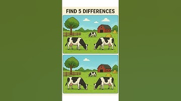 Find 5 Differences 🐄🌾 | Farm Puzzle Challenge