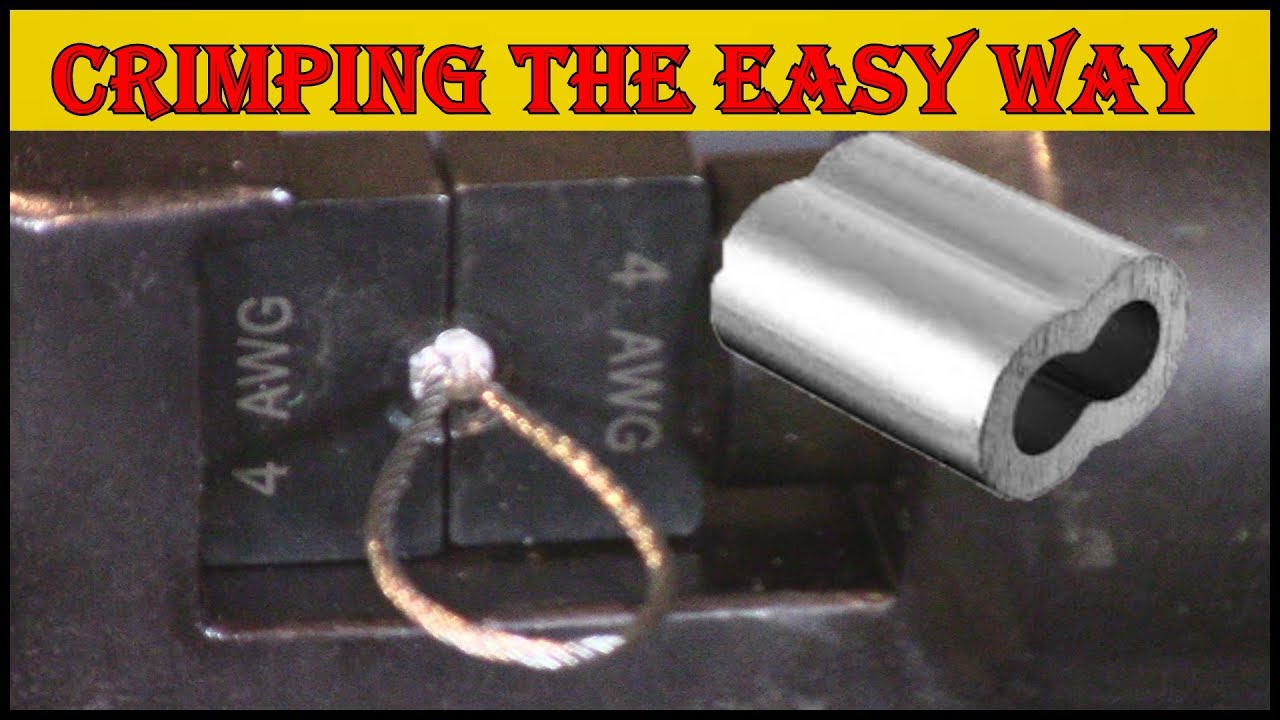 How To Crimp Aluminum Wire Rope Sleeves Alternate Way Diy Easy YouTube How To Crimp Aluminum Wire Rope Sleeves Alternate Way Diy Easy YouTube