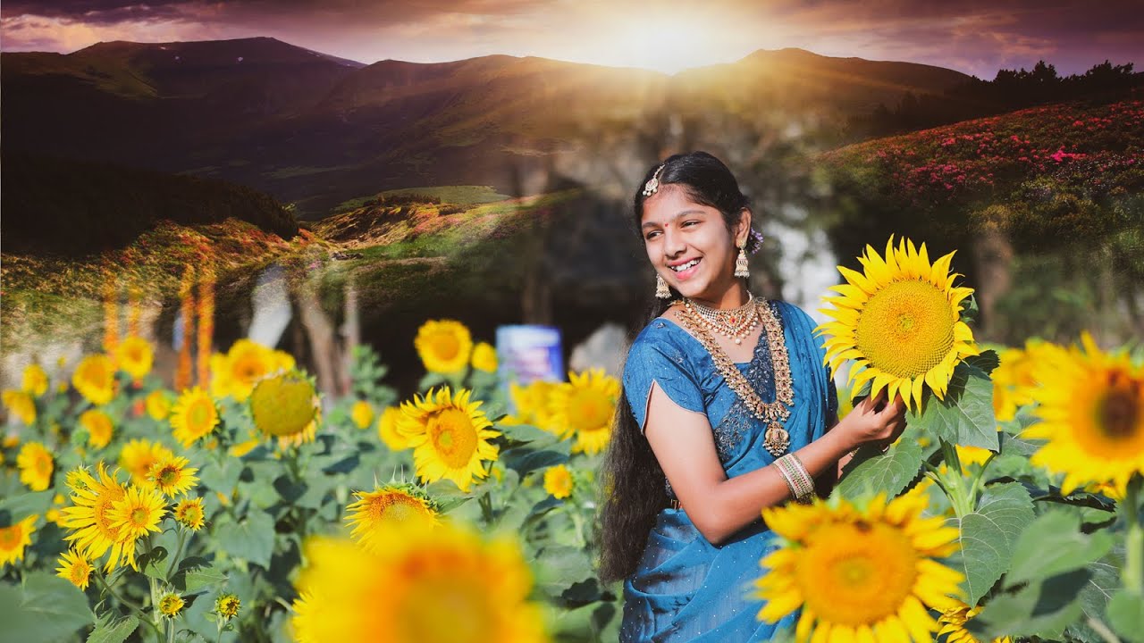 ❤️Sathvika  Cinematic Half Saree Outdoor Best triditional  Song...  {BABA DIGITAL'S 9010181965}