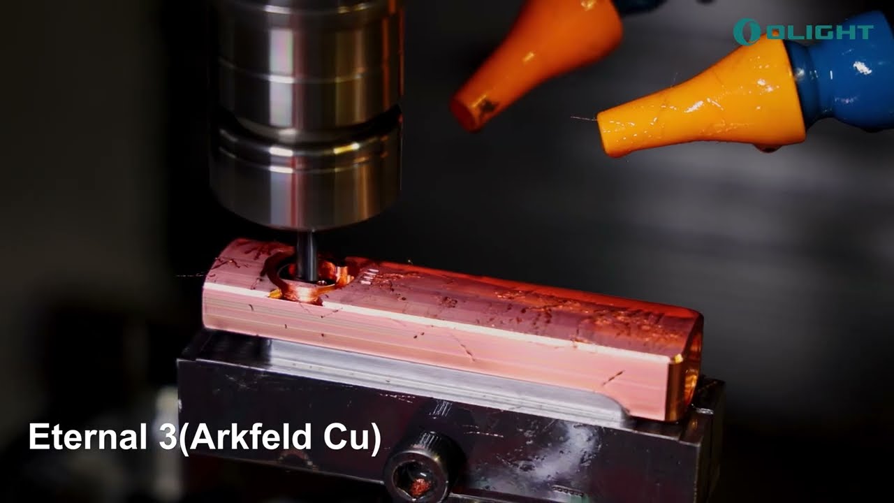 Olight Arkfeld TI&Cu *Manufacturing Process* - YouTube