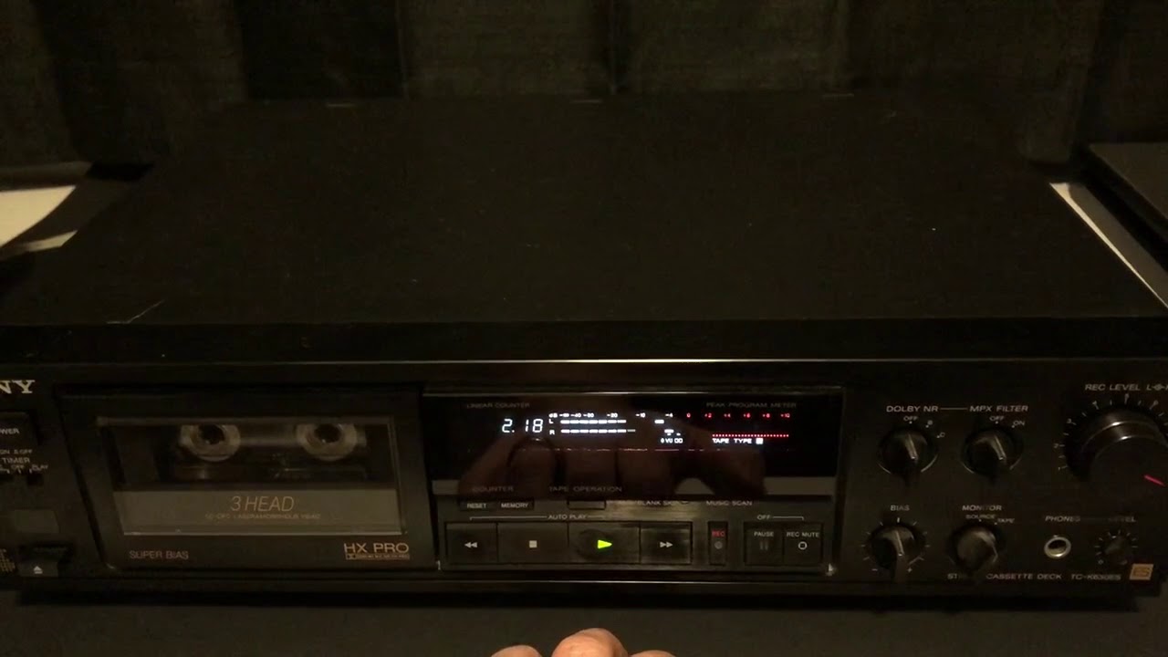 Sony TC-K630ES HXPro Super Bias 3 Head Stereo Cassette Deck
