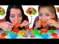 ASMR MOST POPULAR FOOD RACE TIK TOK JELLY FRUIT, GUMMY ROLL, JELLY FISH EATING SOUND