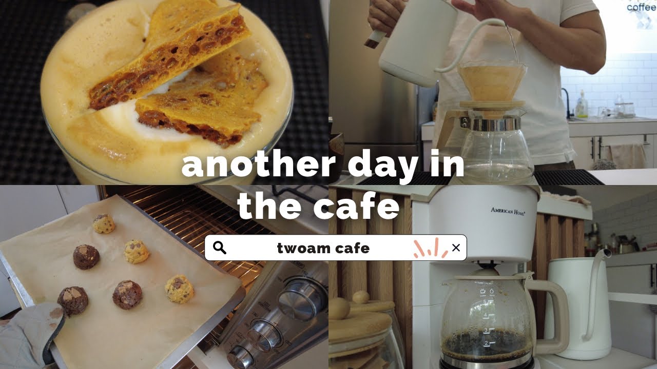 cafe vlog — making dalgona candy, korikohi and pourover coffee!