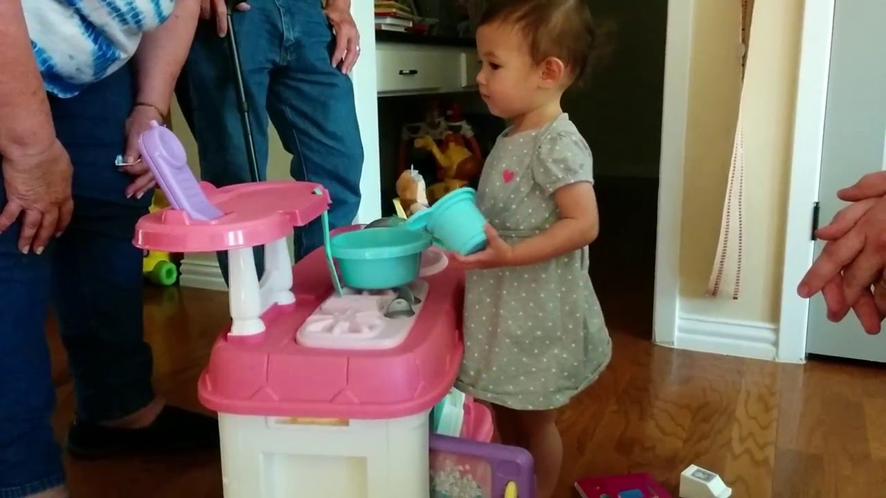  Baby  Girl  Gets a Kitchen  Set  YouTube