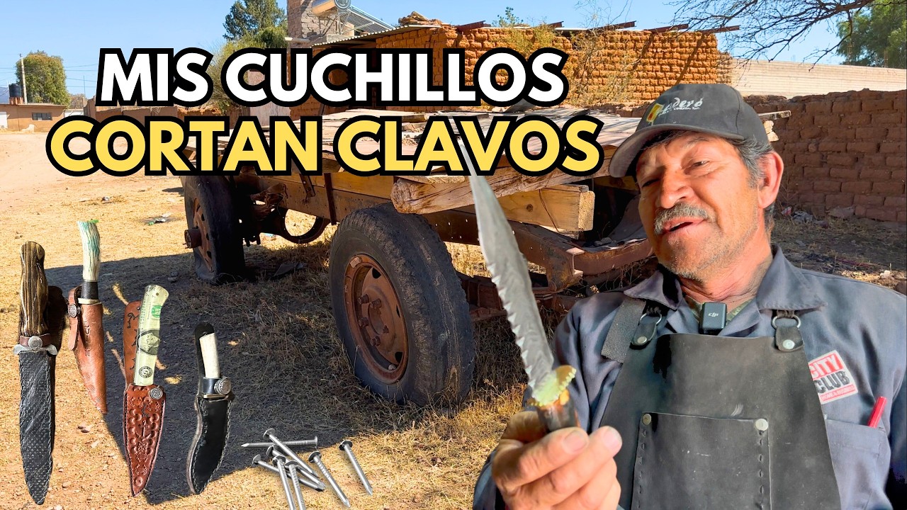 CUANDO SE PONE DIFÍCIL SOY ARTESANO MIS CUCHILLOS CORTAN CLAVOS