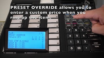 How to program an Open Item on the SAM4s SPS-345 Cash Register (Works for all SAM4s SPS-300 Series)