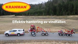 Effektiv hantering av vindfällen med Kranman P25 och Kranman 960