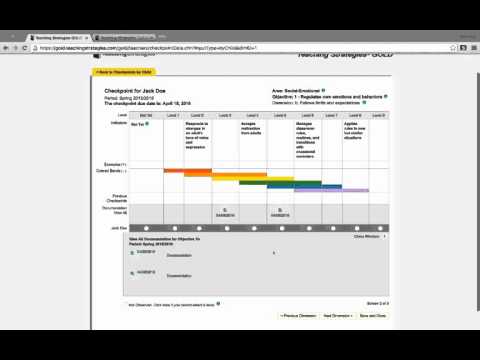 How to complete a Teaching Strategies GOLD Checkpoint