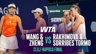 Wangzheng Vs. Rakhimovasorribes Tormo 2026 Cluj-Napoca Doubles Final Wta Match Highlights