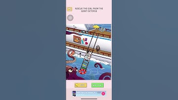 Tricky Twist Level 70 - Rescue The Girl From The Giant Octopus