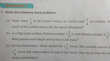 math class 5 chapter 4 worksheet 5 dav public school // math class 5 unit 4 worksheet 5 dav public