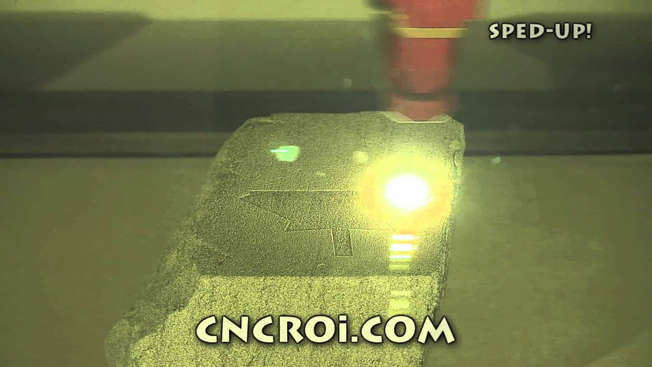 Laser Engraving Concrete Brick with Maple Leaf YouTube