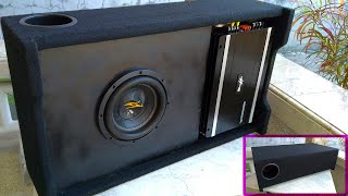How to Make Underseat Downfiring Subwoofer Box-Mounted Amp