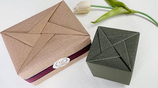 Gift Wrapping | How To Wrapping A Gift Box - Gift Wrapping Design ( geometric)