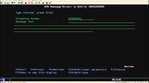 How to send a text message from the AS400/iSeries/System I using Novagem EOM