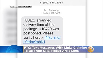 FTC: Text Messages With Links Claiming To Be From UPS, FedEx Are Scams