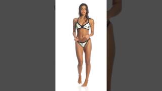 Hurley Womens Quick Dry Garden Cheeky Bikini Bottom Swimoutlet