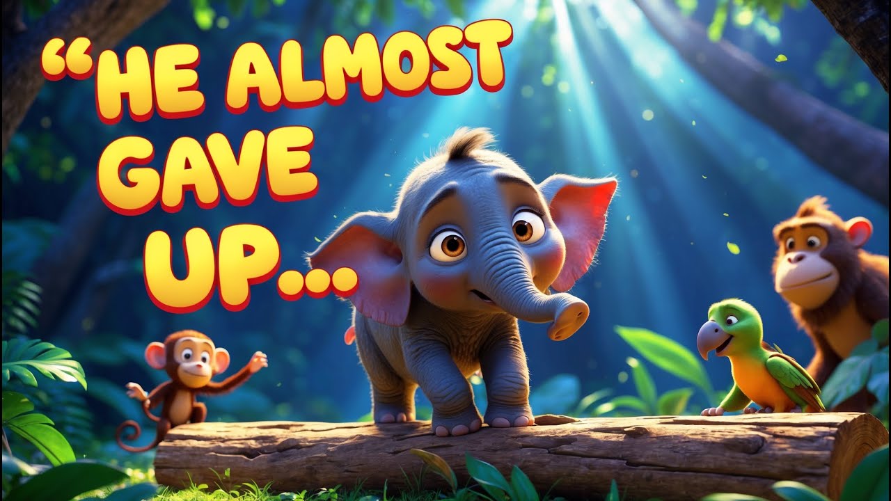Never Give Up, Little Elephant! 🐘 | A Song About Courage and Trying ...