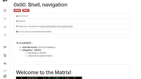0x00  Shell, navigation #Tasks #ALX #ALXGuide #ALXSoftwareEngineering
