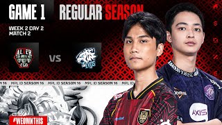 ALTER EGO vs EVOS | Regular Season Week 2 Day 2 | Game 1 | #MPLIDS16