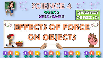 SCIENCE 4 || QUARTER 3 WEEK 2 | EFFECTS OF FORCE ON OBJECTS | MELC-BASED
