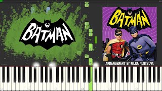 Batman 1966 TV series - Theme | Synthesia | Piano Tutorial | Cover OST