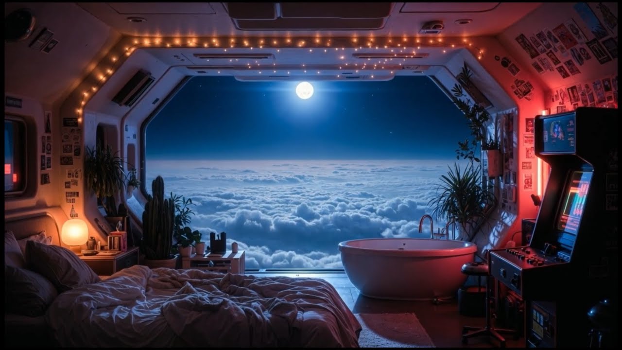 10 HOUR | Midnight Above the World | Dreamlike Fantasy Soundscape for Deep Rest