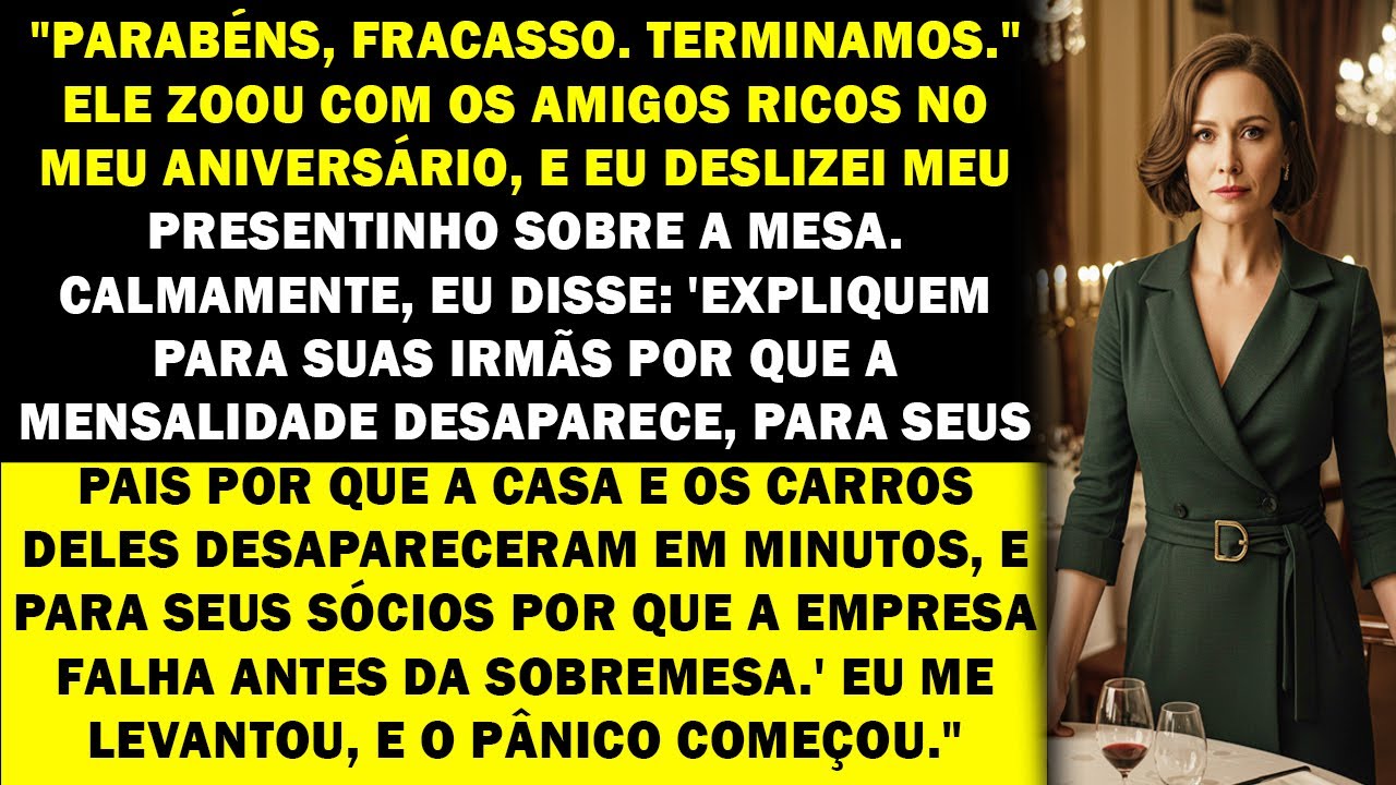 Ele me ridicularizou no meu aniversário — mas minha mansão e meus carros de luxo falaram mais alto