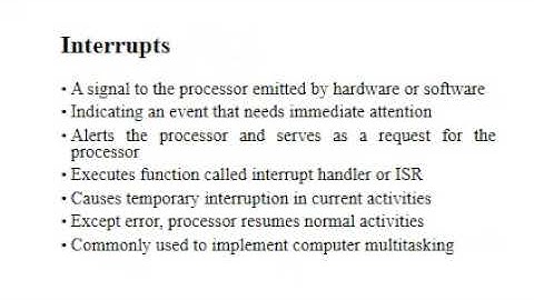 Computer Peripherals and Interfacing,- Data Highways- Interrupts- w6
