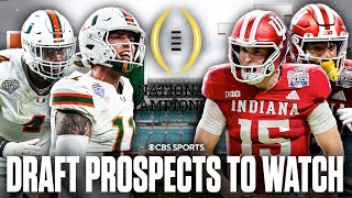 Nfl Draft Prospects To Watch In The 2026 Cfp National Championship Miami Vs Indiana