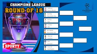 CHAMPIONS LEAGUE. Round of 16. Results, Standings.  Benfica – Ajax, Atletico – Manchester United.