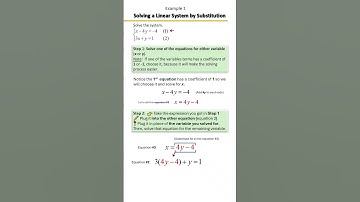 Solving Systems of Equations by Substitution | Step-by-Step Method 🧠✏️ | Example 1