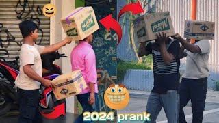 Box Wrapping People prank || Best Pranks of 2024  @MeSaonvai