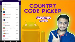 Country Code Picker - Android Application screenshot 1