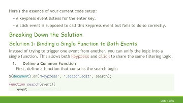 Resolving the keypress Event Call Issue Triggered by Click in jQuery