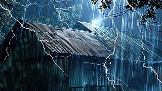 Good Sleep Instantly with Rainstorm &amp; Thunderstorm - Heavy Rain Sounds For Sleeping, at Night