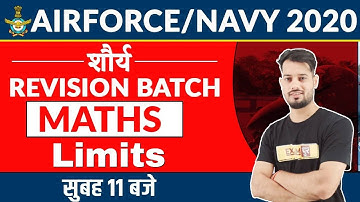 Airforce/Navy 2020 || Maths  || By Vivek Rai Sir || Class 01 || Limits