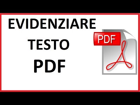 Video: Come si annulla l'evidenziazione sulle pagine?