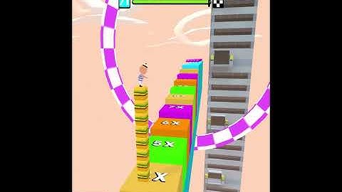 Cube Surfer Very Fun Game Android Gameplay and iOS #shorts