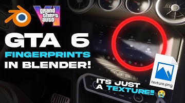 I Recreated the EXACT GTA 6 Fingerprints in Blender 3D! | New Blender 4.4 Tutorial