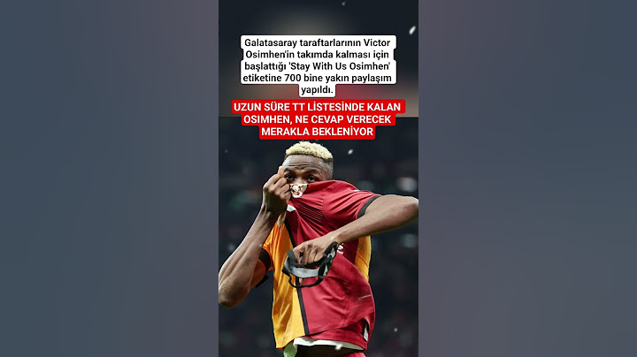 Galatasaray taraftarları 'Stay With Us Osimhen' etiketi ile TT OLDU #keşfet #Viral #shorts